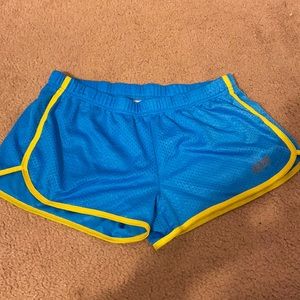 Bright blue with yellow trim soffee shorts